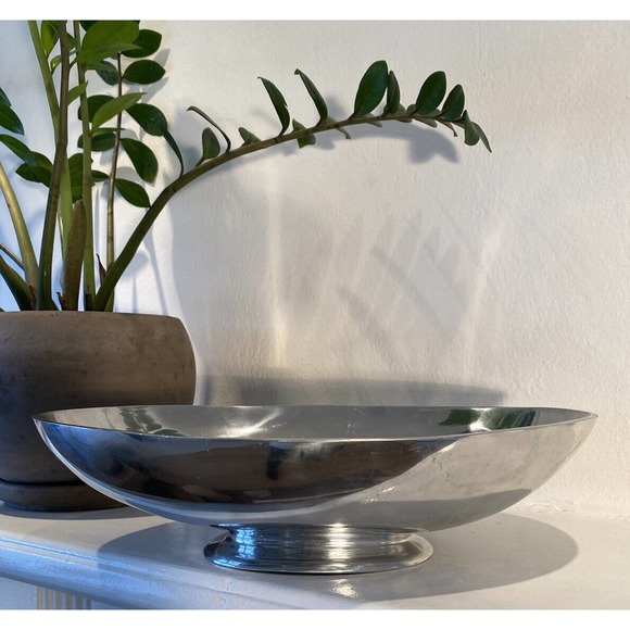 Gift For Her Designer Nima Oberoi-Lunares Large Aluminum Bowl MSRP $379 - Picture 3 of 14